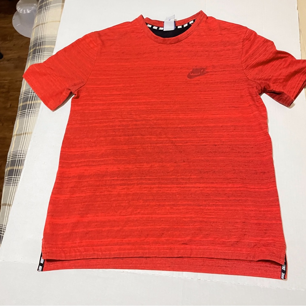 Nike Advance Knit T-Shirt In Orange Size Medium